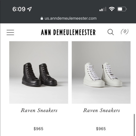 ann demeulemeester Suede High Top Sneakers - Picture 11 of 12